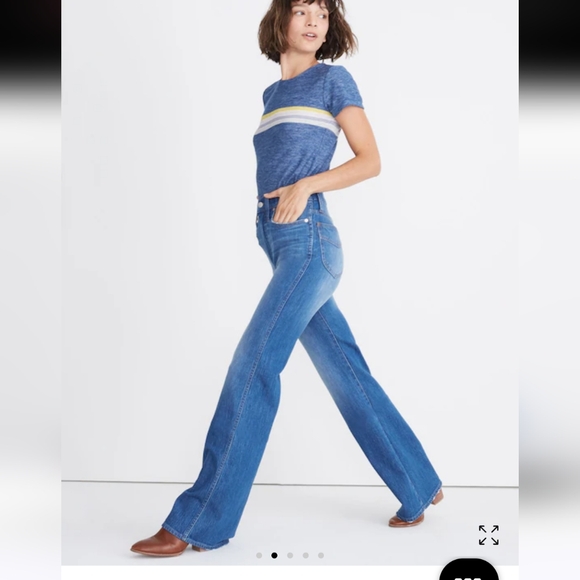 Madewell Blue Straight Leg Jeans - Picture 8 of 11